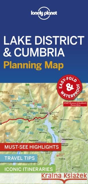 Lonely Planet Lake District & Cumbria Planning Map Lonely Planet 9781788685962 Lonely Planet Global Limited