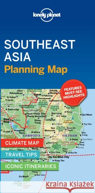 Lonely Planet Southeast Asia Planning Map Lonely Planet 9781788686082 Lonely Planet Global Limited