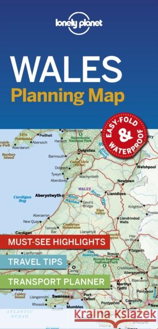 Lonely Planet Wales Planning Map Lonely Planet 9781788686129 Lonely Planet Global Limited