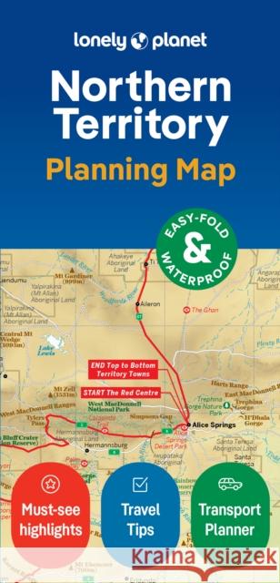 Lonely Planet Northern Territory Planning Map Lonely Planet 9781788688475 Lonely Planet Global Limited