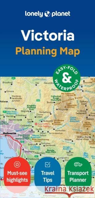 Lonely Planet Victoria Planning Map Lonely Planet 9781788688949 Lonely Planet Global Limited