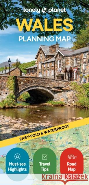 Lonely Planet Wales Planning Map Lonely Planet 9781788688987 Lonely Planet