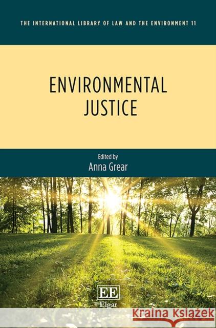 Environmental Justice Anna Grear   9781788970235