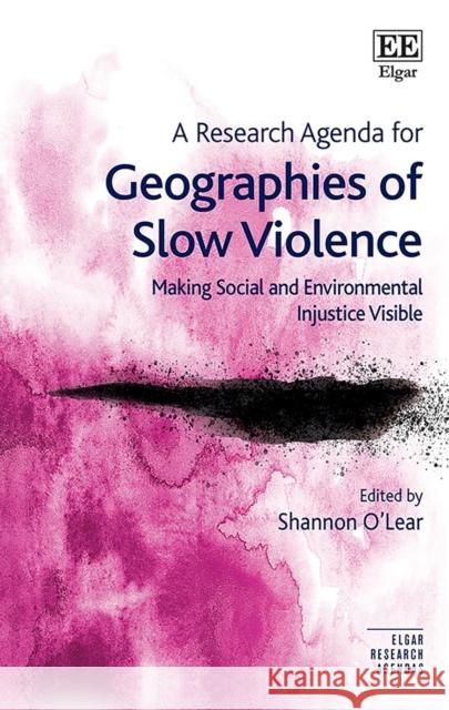 A Research Agenda for Geographies of Slow Violence: Making Social and Environmental Injustice Visible Shannon O'Lear   9781788978026 Edward Elgar Publishing Ltd