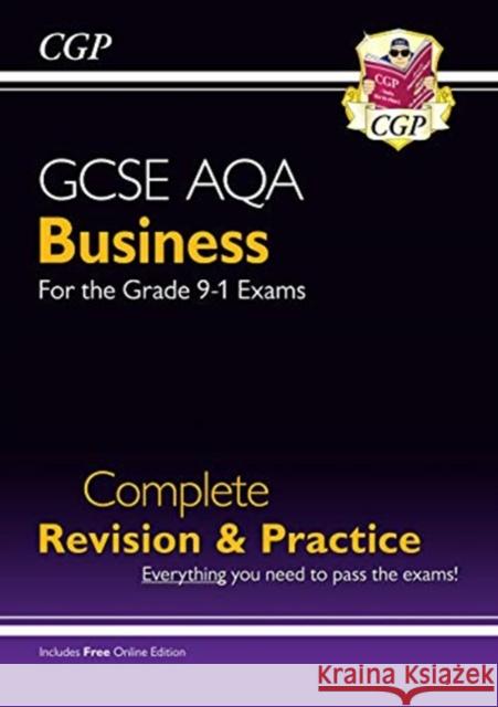 GCSE Business AQA Complete Revision & Practice (with Online Edition, Videos & Quizzes) CGP Books 9781789080889 Coordination Group Publications Ltd (CGP)