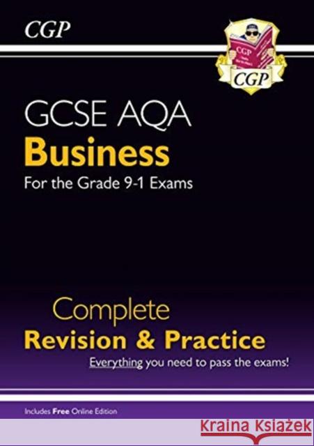 New GCSE Business AQA Complete Revision & Practice (with Online Edition, Videos & Quizzes) CGP Books 9781789080889 Coordination Group Publications Ltd (CGP)