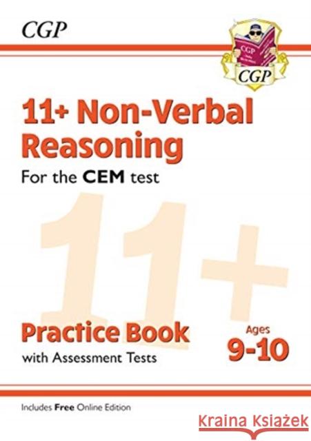 11+ CEM Non-Verbal Reasoning Practice Book & Assessment Tests - Ages 9-10 (with Online Edition) CGP Books CGP Books  9781789081503 Coordination Group Publications Ltd (CGP)