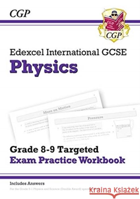 Edexcel International GCSE Physics Grade 8-9 Exam Practice Workbook (with Answers) CGP Books 9781789082388 Coordination Group Publications Ltd (CGP)