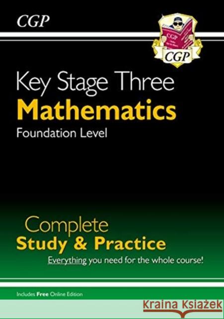 KS3 Maths Complete Revision & Practice – Foundation (includes Online Edition, Videos & Quizzes) CGP Books 9781789082449 Coordination Group Publications Ltd (CGP)