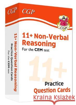 11+ CEM Non-Verbal Reasoning Practice Question Cards - Ages 10-11 CGP Books CGP Books  9781789083842 Coordination Group Publications Ltd (CGP)