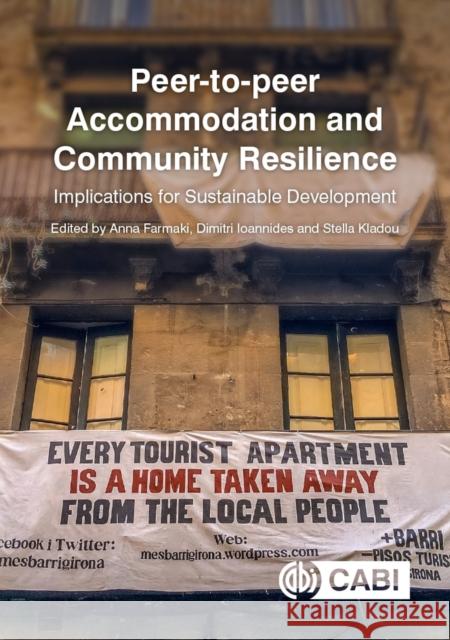 Peer-to-peer Accommodation and Community Resilience: Implications for Sustainable Development  9781789246605 CABI Publishing