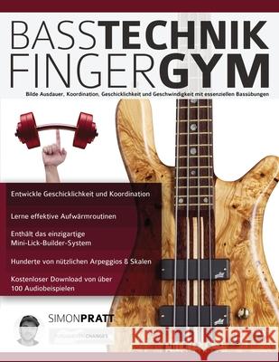 Basstechnik-Finger-Gym Simon Pratt Joseph Alexander 9781789331202 WWW.Fundamental-Changes.com
