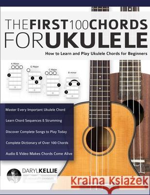 The First 100 Chords for Ukulele Daryl Kellie, Joseph Alexander 9781789332254 WWW.Fundamental-Changes.com