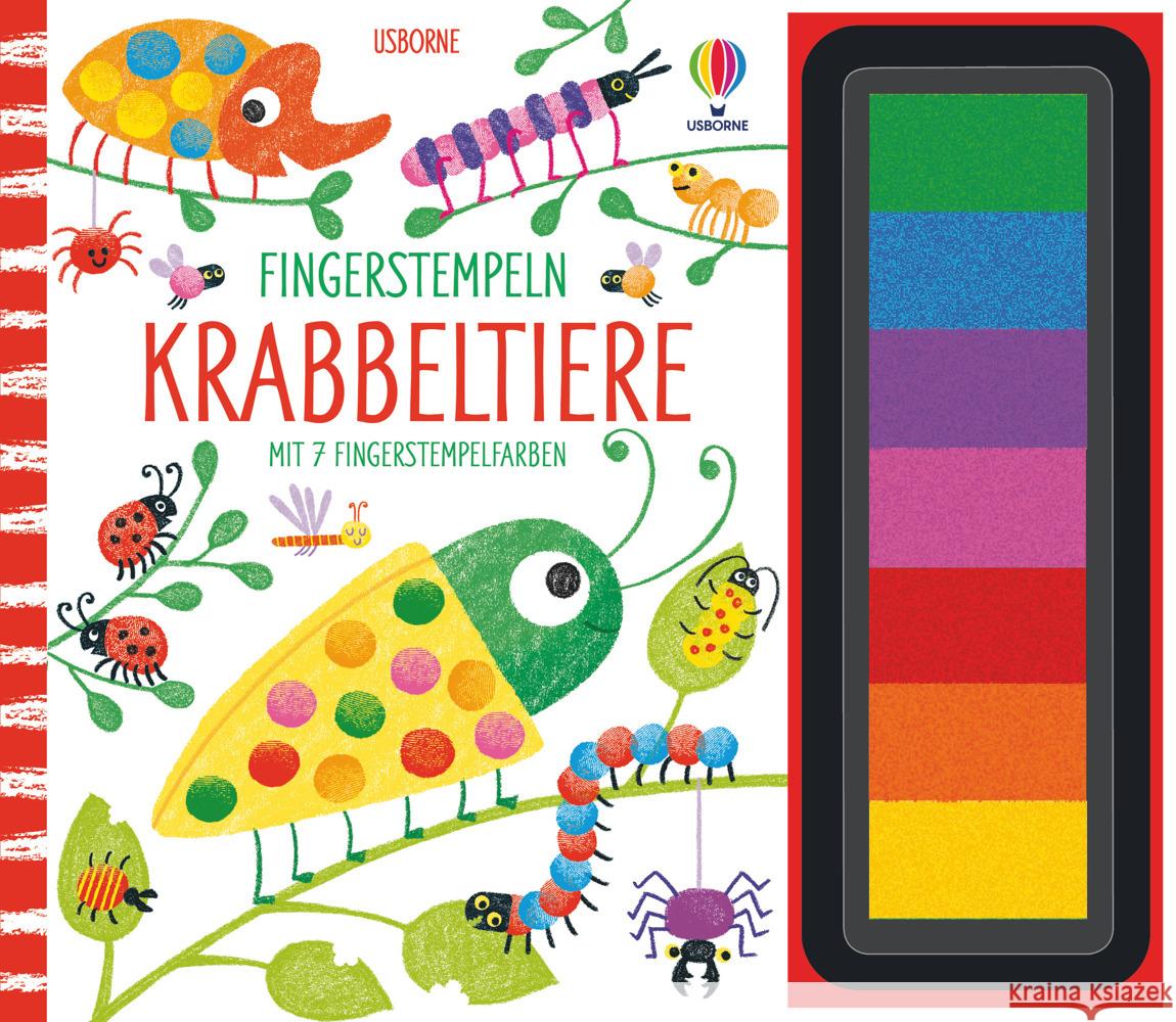 Fingerstempeln: Krabbeltiere Watt, Fiona 9781789414547 Usborne Verlag