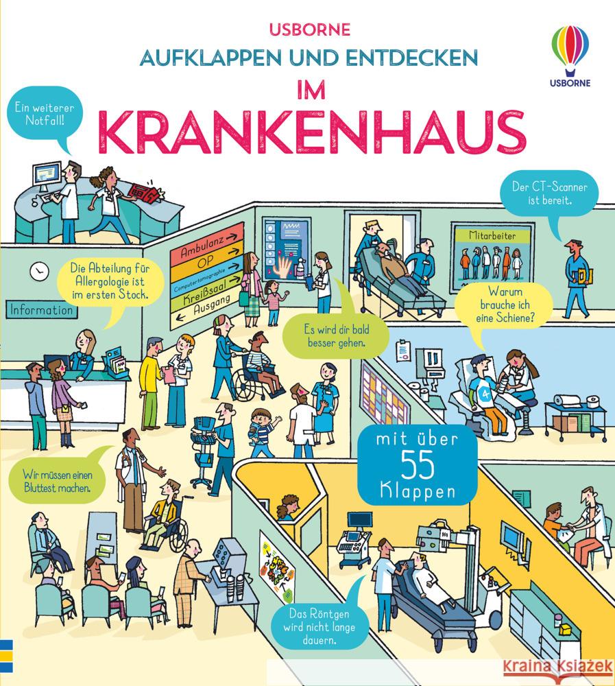 Aufklappen und Entdecken: Im Krankenhaus Daynes, Katie, Fritz, Dr. Zoe 9781789414585 Usborne Verlag