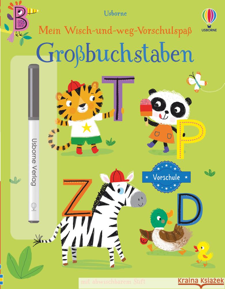 Mein Wisch-und-weg-Vorschulspaß: Großbuchstaben Greenwell, Jessica 9781789414691 Usborne Verlag