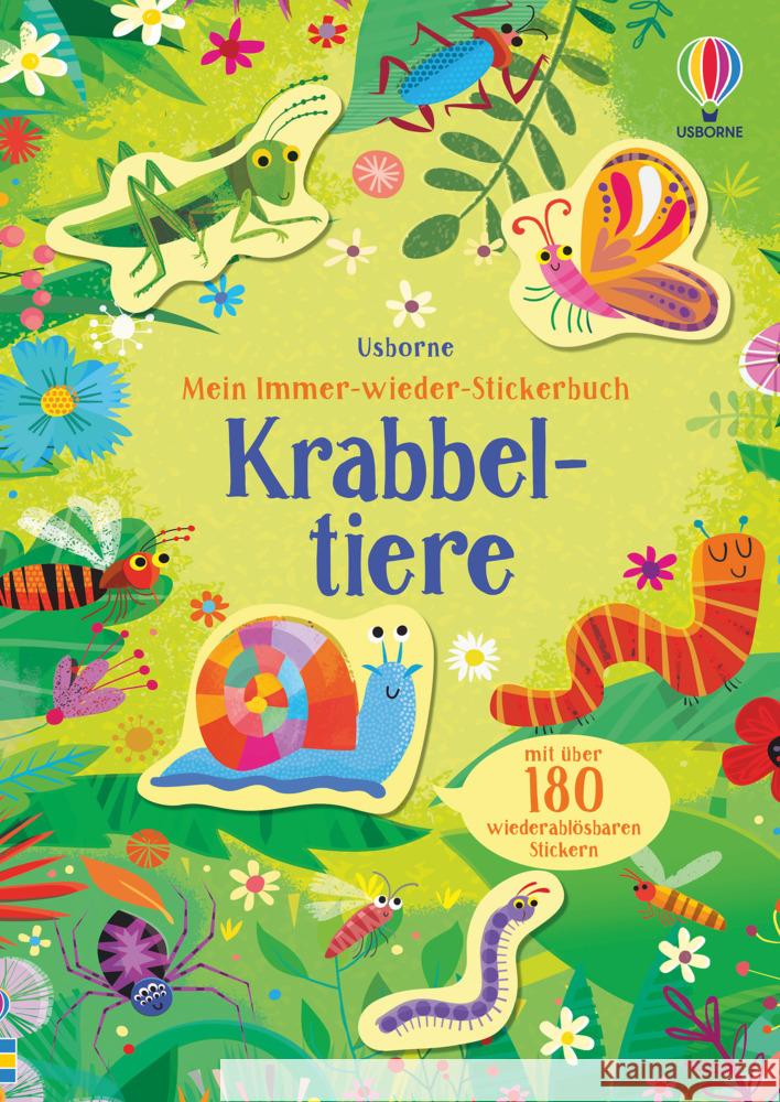 Mein Immer-wieder-Stickerbuch: Krabbeltiere Smith, Sam 9781789415506 Usborne Verlag