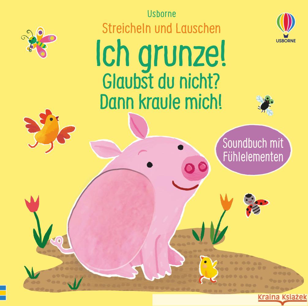 Streicheln und Lauschen: Ich grunze! Glaubst du nicht? Dann kraule mich! Taplin, Sam 9781789416091 Usborne Verlag