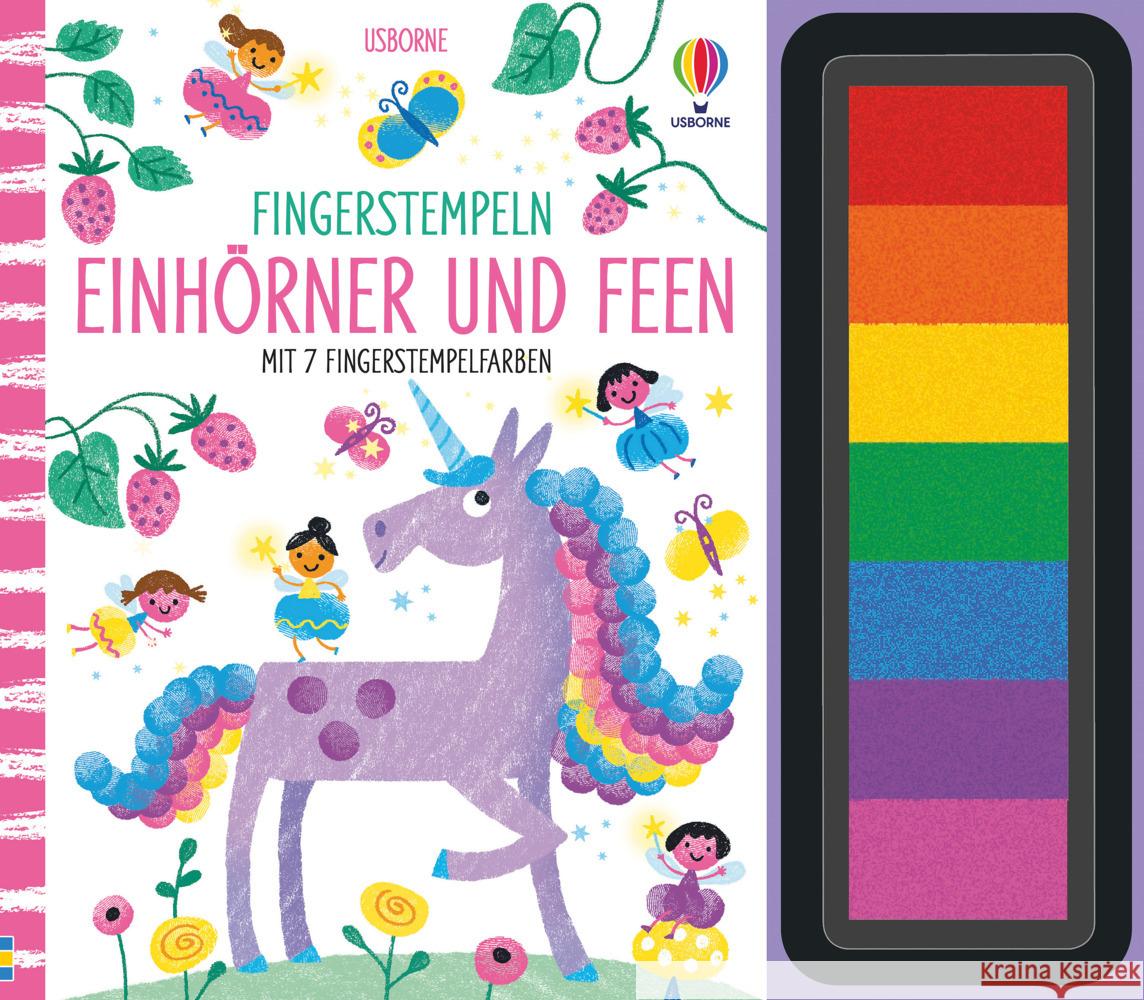 Fingerstempeln: Einhörner und Feen Watt, Fiona 9781789416251 Usborne Verlag