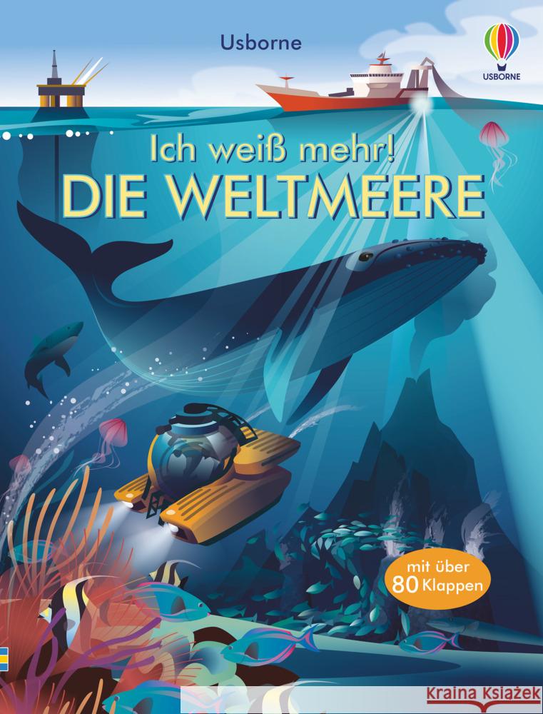 Ich weiß mehr! Die Weltmeere Bone, Emily 9781789416596 Usborne Verlag