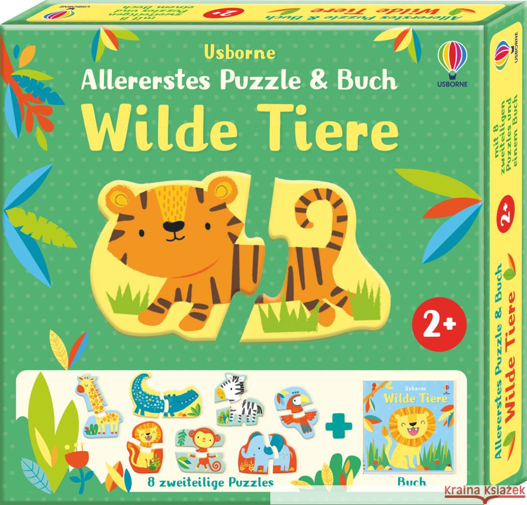 Allererstes Puzzle & Buch: Wilde Tiere Oldham, Matthew 9781789416701