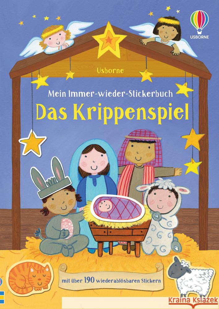 Mein Immer-wieder-Stickerbuch: Das Krippenspiel Brooks, Felicity 9781789417258