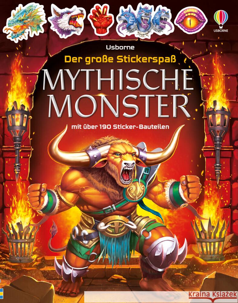Der große Stickerspaß: Mythische Monster Tudhope, Simon 9781789417340 Usborne Verlag