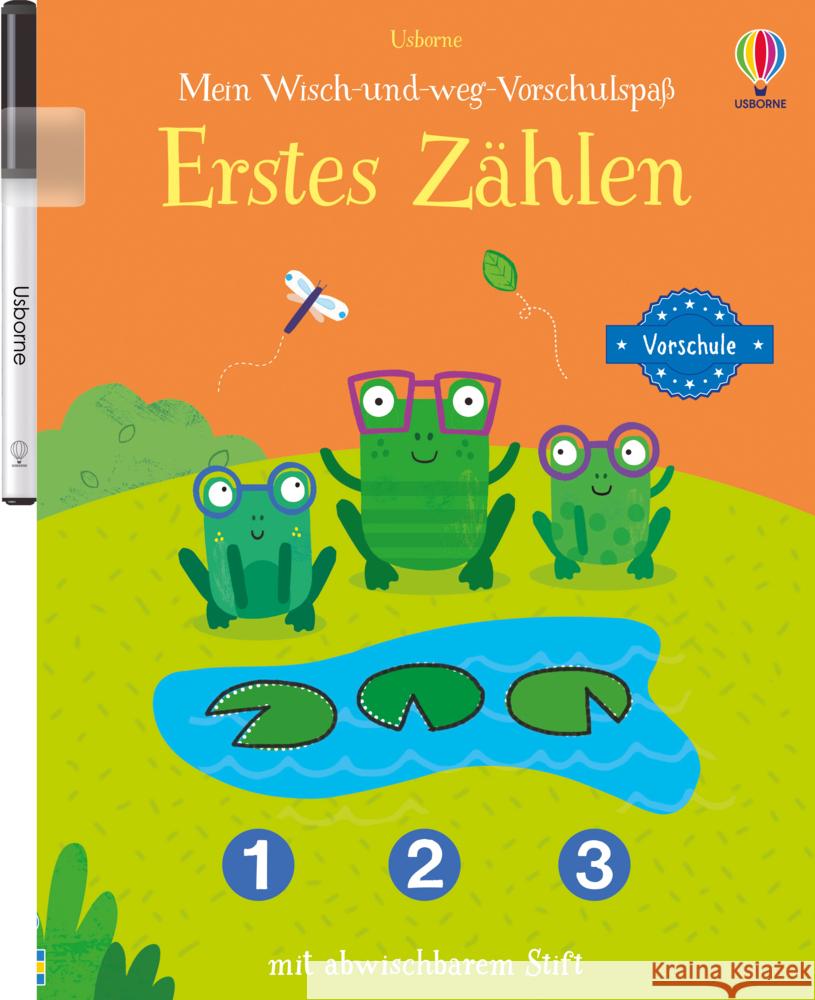 Mein Wisch-und-weg-Vorschulspaß: Erstes Zählen Greenwell, Jessica 9781789417784 Usborne Verlag