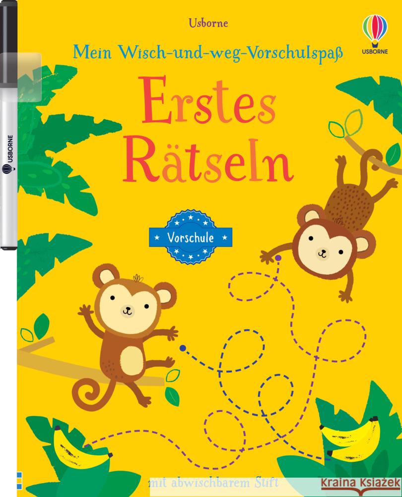 Mein Wisch-und-weg-Vorschulspaß: Erstes Rätseln Greenwell, Jessica 9781789418484 Usborne Verlag