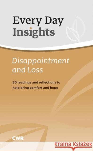 Every Day Insights: Disappointment & Loss Claire Musters 9781789512762 