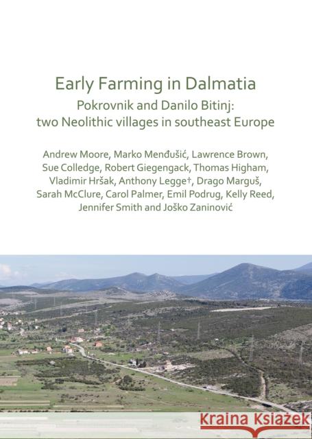 Early Farming in Dalmatia: Pokrovnik and Danilo Bitinj: Two Neolithic Villages in South-East Europe Moore, Andrew 9781789691580