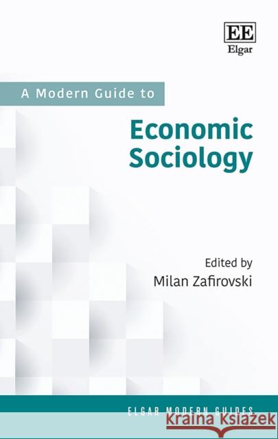 A Modern Guide to Economic Sociology Milan Zafirovski   9781789901306
