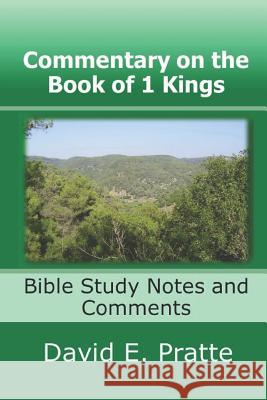 Commentary on the Book of 1 Kings: Bible Study Notes and Comments David E Pratte 9781790768646 Independently Published