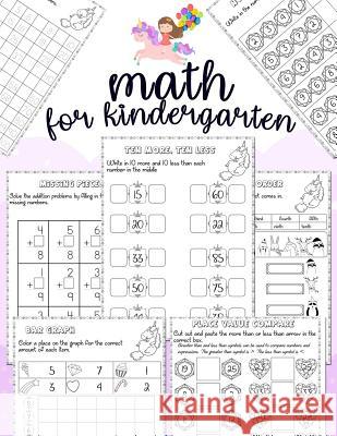 Math for kindergarten: Unicorn Math Activity Book For Kindergarten and First Grade Many Counting Skills Practice Missions Tracing Addition Cu Jean, Jenis 9781791969820 Independently Published
