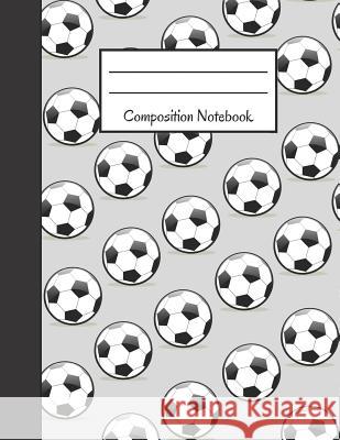 Composition Notebook: Large 120 Pages College Ruled Notebook Football Design 8.5