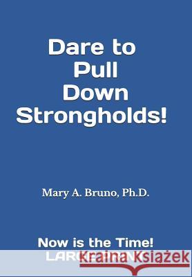 Dare to Pull Down Strongholds!: ---Now is the Time! LARGE PRINT Bruno Ph. D., Mary a. 9781793060273