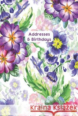Addresses & Birthdays: Watercolor Violets Andante Press 9781794106529