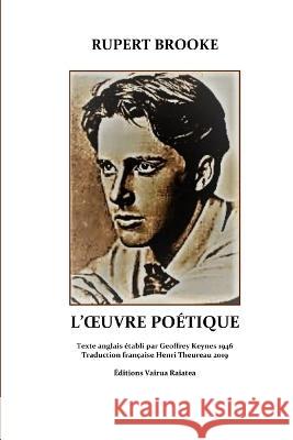 Rupert Brooke l'OEuvre Poétique Rupert Brooke, Henri Theureau 9781794617292 Independently Published