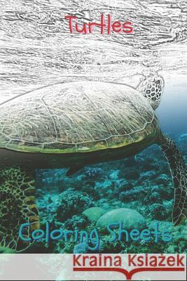 Turtles Coloring Sheets: 30 Turtles Drawings, Coloring Sheets Adults Relaxation, Coloring Book for Kids, for Girls, Volume 5 Coloring Books 9781796760231 Independently Published