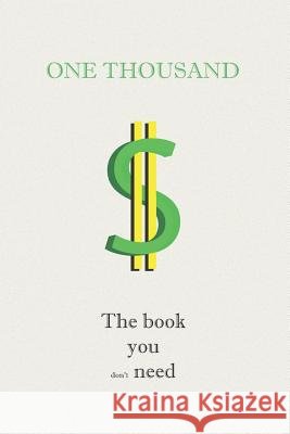 One Thou$and Az Zan Cristian Arnini 9781796843729 Independently Published