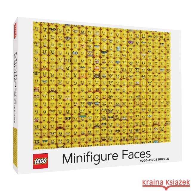 Lego Minifigure Faces 1000-Piece Puzzle Lego 9781797210193 Chronicle Books