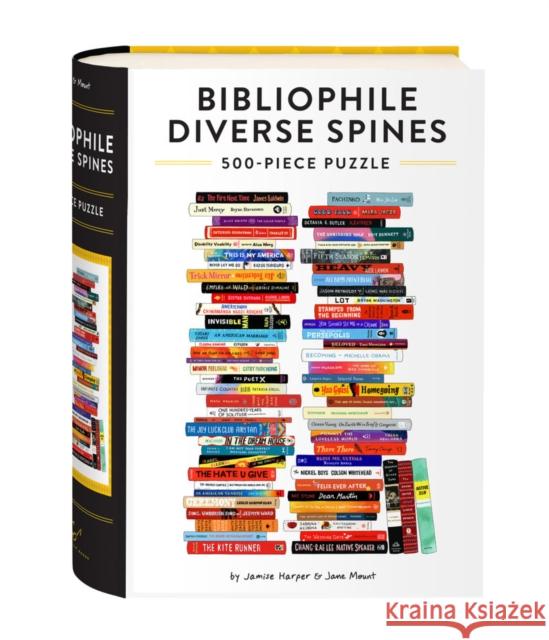 Bibliophile Diverse Spines 500-Piece Puzzle Jane Mount 9781797219882 Chronicle Books
