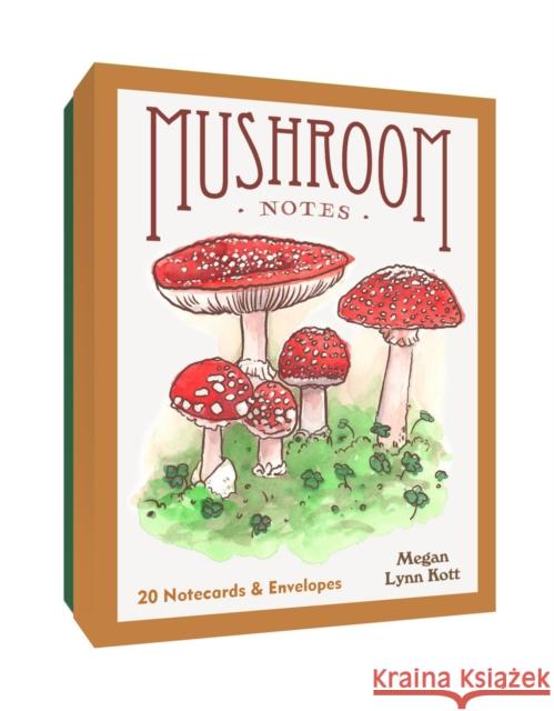 Mushroom Notes: 20 Notecards and Envelopes Megan Lynn Kott 9781797220178