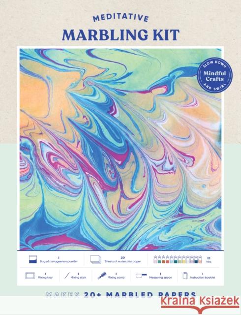Mindful Crafts: Meditative Marbling Kit Chronicle Books 9781797224442 Chronicle Books