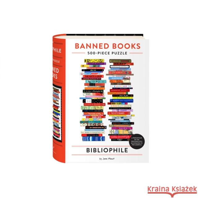 Bibliophile Banned Books 500-Piece Puzzle Jane Mount 9781797225142 Chronicle Books