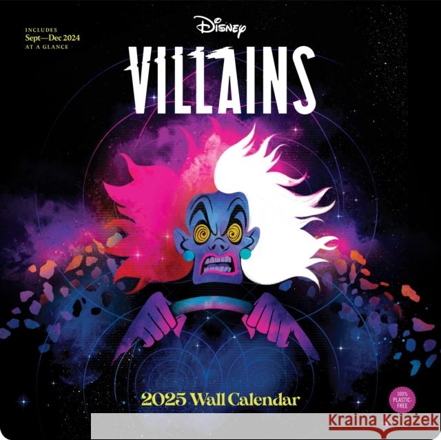 Disney Villains 2025 Wall Calendar Chronicle Books 9781797228815 Chronicle Books