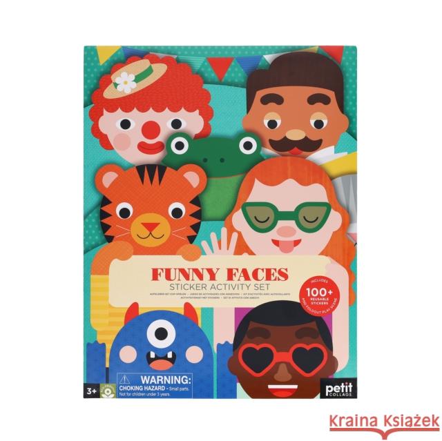Sticker Activity Set: Funny Faces Petit Collage 9781797229331 Chronicle Books