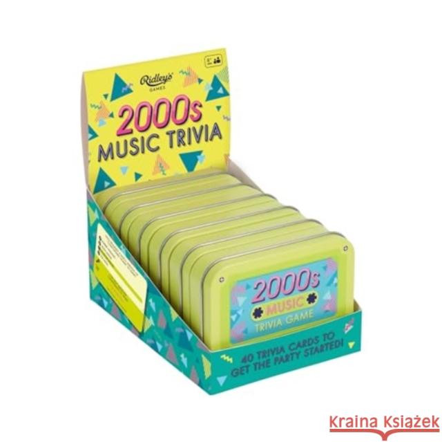 2000s Music Trivia Game CDU of 6 Ridley's Games 9781797229652