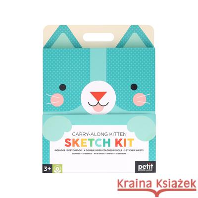 Carry-Along Kitten Sketch Kit Petit Collage 9781797231921 Petit Collage