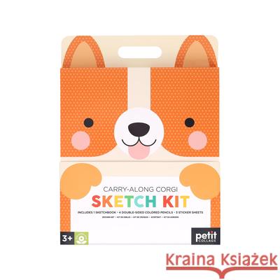 Carry-Along Corgi Sketch Kit Petit Collage 9781797231938 Petit Collage